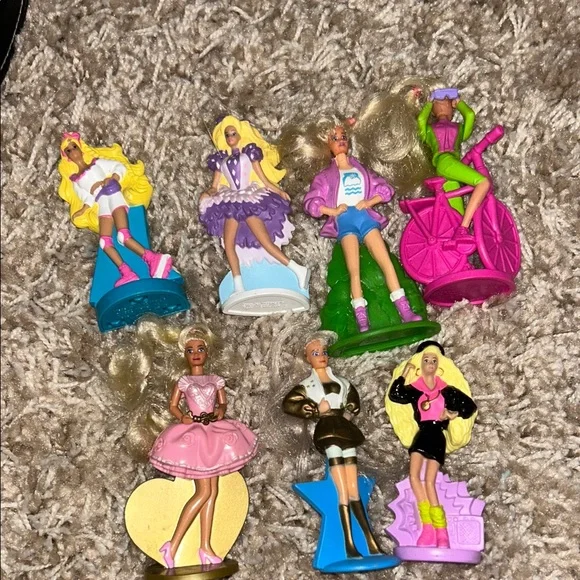 Vintage McDonalds Barbies Barbie Fashion Doll Collection - Pink, Purple, Green - Picture 1 of 1